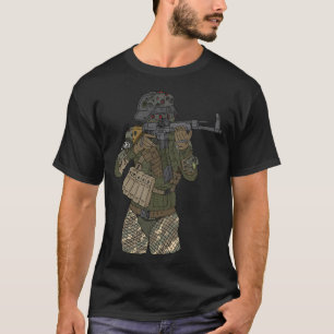 T-shirt Stig 44. Soldat allemand Sci Fi.