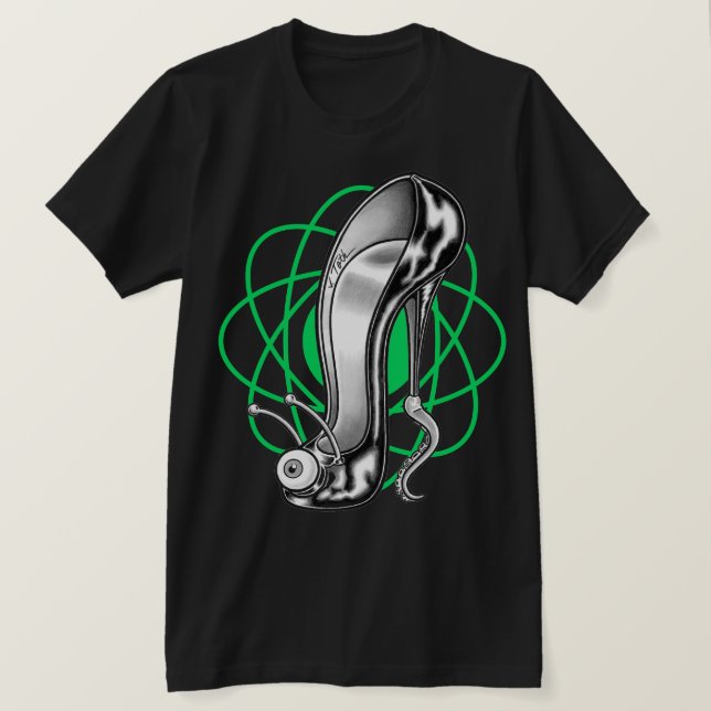 T-shirt Stilettoid™/Atom vert (Design devant)