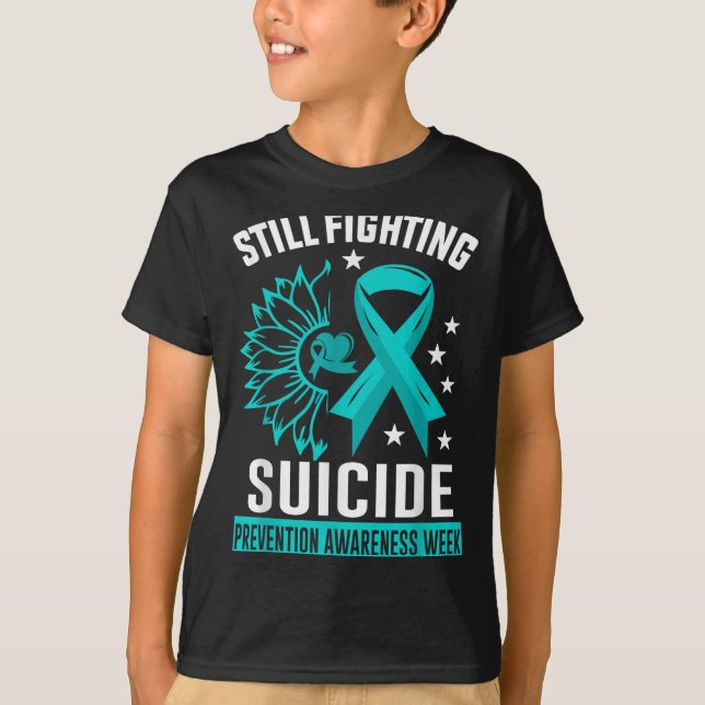 T-shirt Still Fighting Suicide Prevention Awareness Purple (Devant)