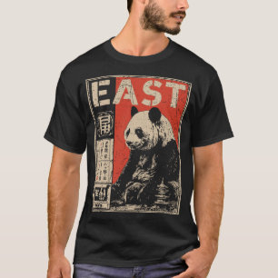 T-shirt Stillness de l'Est - Étude Panda avec Idéographe