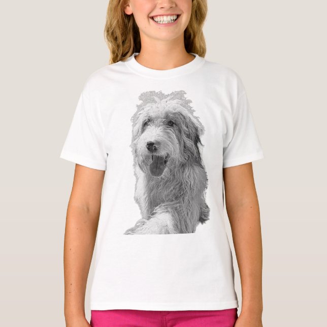 T-shirt Stillness in Motion – Monochrome Dog Portrait (Devant)