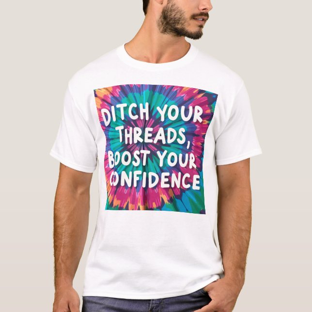 T-shirt Stimuler la confiance Cravate-tee Tee Tee (Devant)