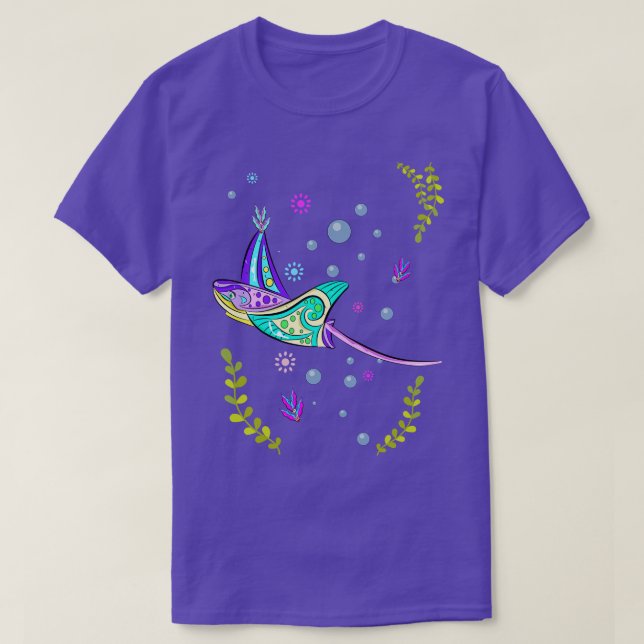 T-shirt Stingray coloré (Design devant)