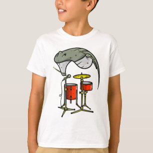 T-shirt Stingray joue de la batterie