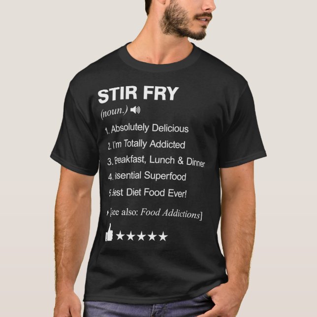 T-shirt Stir Fry Definition Meaning days of the week  (Devant)
