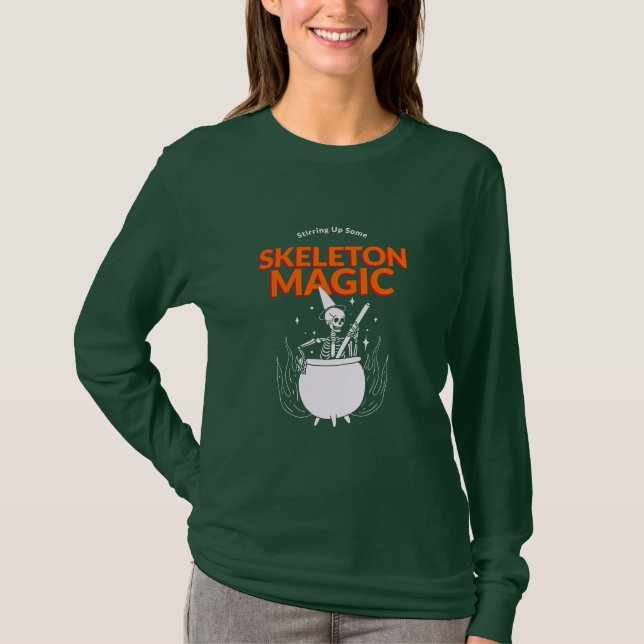 T-shirt Stirring Up some Skeleton Magie (Devant)