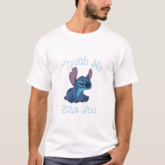 T-shirt Stitch Touch Me and I Will Bite You Funny for Fans