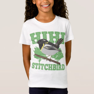 T-Shirt Stitchbird Hihi New Zealand Bird
