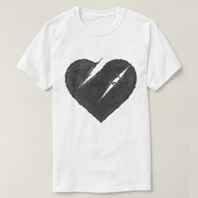 T-shirt Stitched Heart (Design devant)