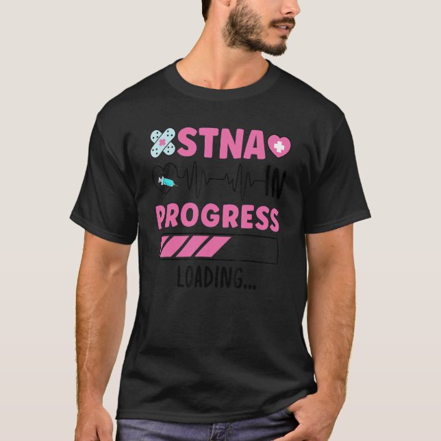 T-shirt STNA En Cours État Testé Infirmière Assistant à (Devant)