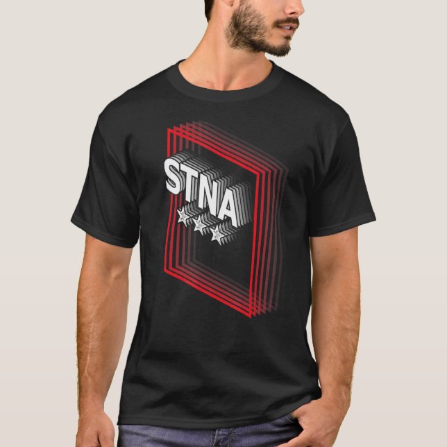 T-shirt STNA Job Title Appréciation Retro (Devant)