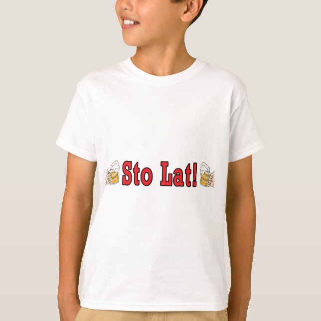 T-shirt Sto Lat ! Avec des bouchons de bière (Devant)