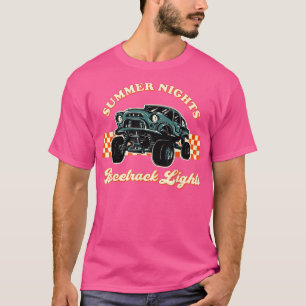 T-shirt Stock Car Racing America Hot Summer Nights Racetra