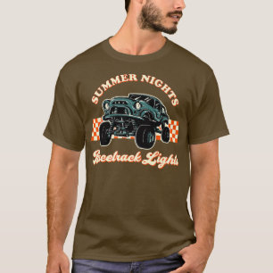 T-shirt Stock Car Racing America Hot Summer Nights Racetra
