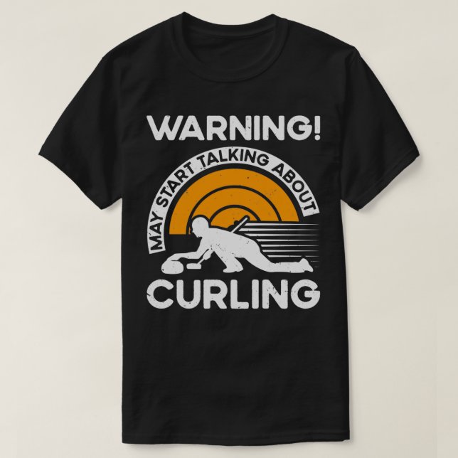 T-shirt stock de curling pour tireurs de curling 1 (Design devant)