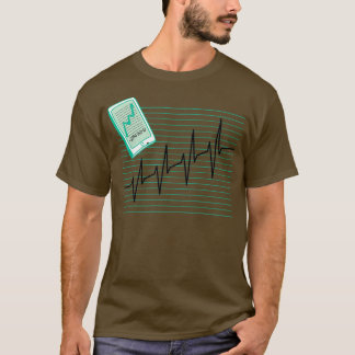 T-shirt Stock marchand stock trading hearbeat EKG 1