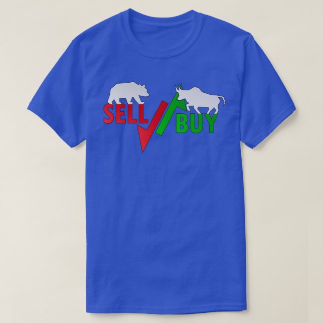 T-shirt Stock Marché Bull VS Bear (Design devant)