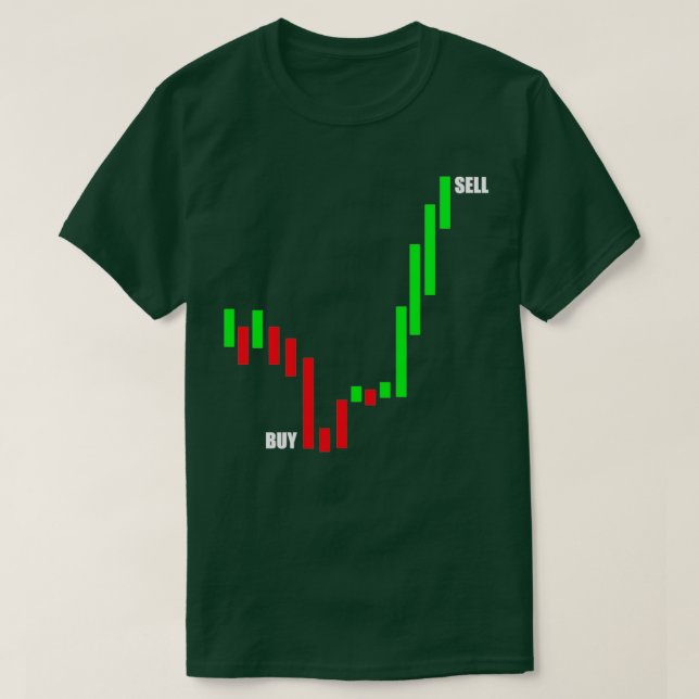 T-shirt Stock Market Trader Chandlestico Graphique Trading (Design devant)