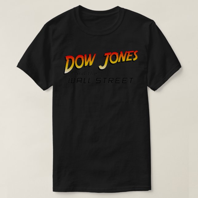 T-shirt Stock Mens Echange Dow Jones Wall Street Stock Tra (Design devant)