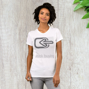 T-shirt Stock minimaliste Acheter une icône financière mod