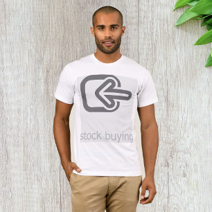 T-shirt Stock minimaliste Acheter une icône financière mod