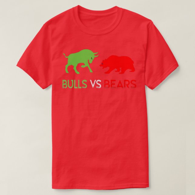 T-shirt Stock négociantFOREX TRADER Bulles vs ours (Design devant)