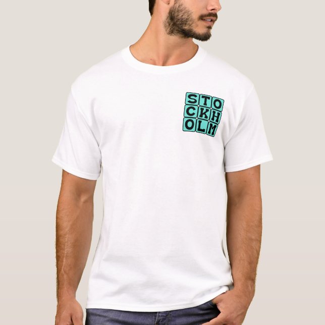 T-shirt Stockholm, Capitale de Suède (Devant)