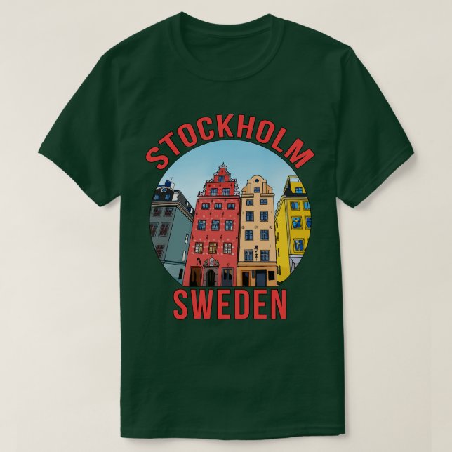 T-shirt Stockholm Suède (Design devant)