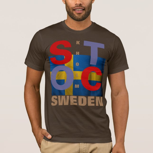 T-shirt Stockholm Suède (Devant)
