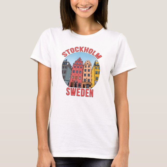 T-shirt Stockholm Suède (Devant)