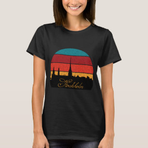 T-shirt Stockholm Suède Spire Rétro Voyage