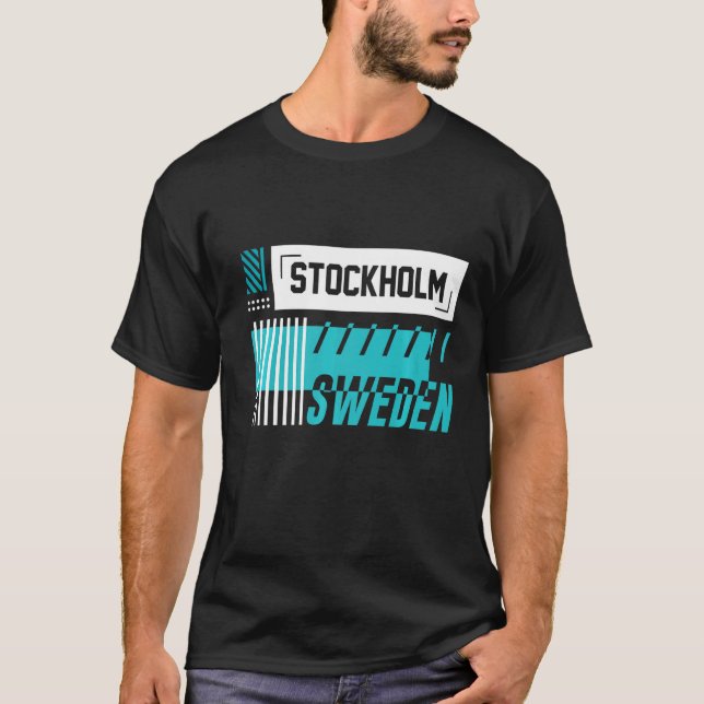 T-shirt Stockholm Suède Travel City Tourisme (Devant)