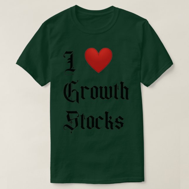T-shirt Stocks de croissance (Design devant)