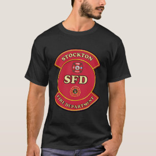 T-shirt Stockton Fire Department Shield