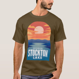 T-shirt Stockton Lake MO Retro Sunset