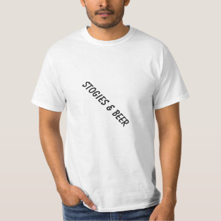 T-shirt stogies et bière