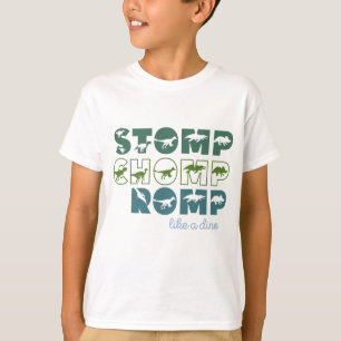 T-shirt Stomp chomp romp comme des enfants dino