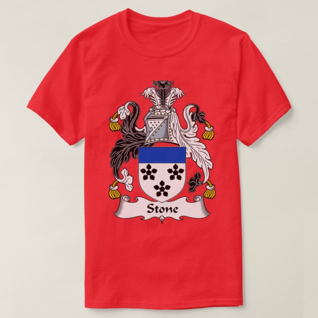 T-shirt Stone Coat of Arms Family Crest 1  (Design devant)