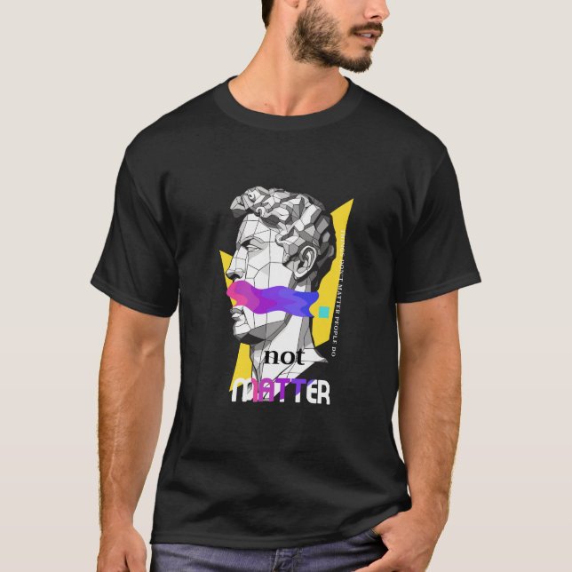 T-shirt "Stone Cold Style" - Urbain Statue Graphique (Devant)