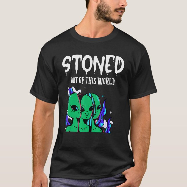 T-shirt Stone De Ce Monde Alien Sci Wi Spa unique (Devant)