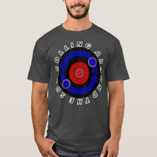 T-shirt Stone de curling roulant comme les Earthx27 orbite