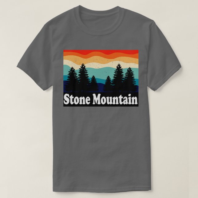 T-shirt Stone Mountain Georgia Retro (Design devant)