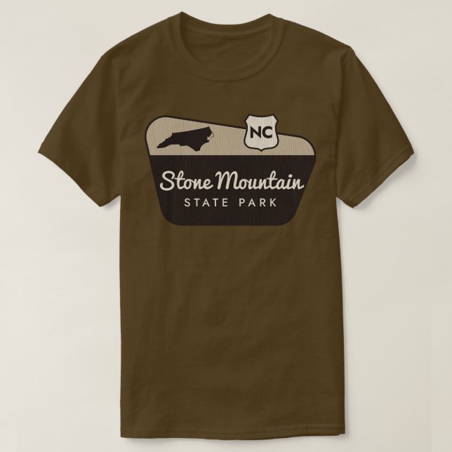 T-shirt Stone Mountain State Park North olina Affiche de b (Design devant)