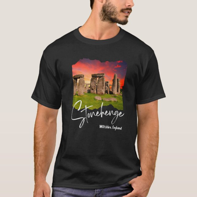 T-shirt Stonehenge Angleterre Souvenir (Devant)