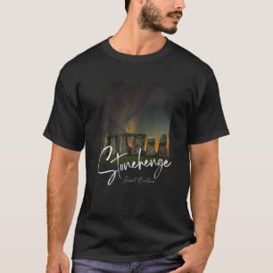 T-shirt Stonehenge Angleterre Souvenir Stonehenge À Nigh