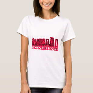 T-shirt Stonehenge Magenta Blanc Le MUSÉE Zazzle Cadeaux