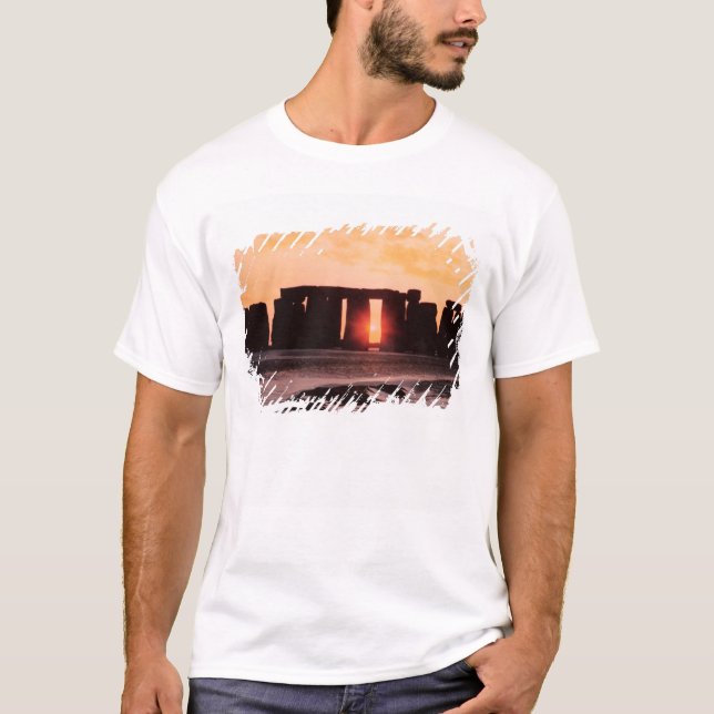 T-shirt Stonehenge, solstice d'hiver (Devant)