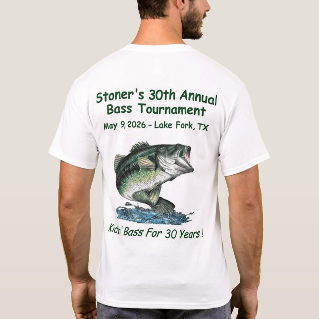 T-shirt Stoner's 30th Bass Tournament (Dos)