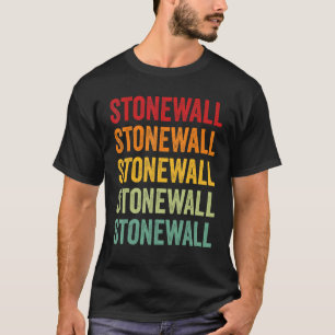 T-shirt Stonewall County Texas Rainbow Text Design