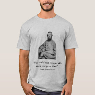 T-shirt Stonewall Jackson et citation - gris